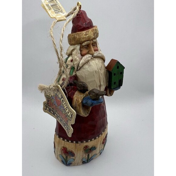 Jim Shore Heartwood Creek Classic Santa with Birds 2002 Christmas Figurine, Tag - Picture 3 of 7